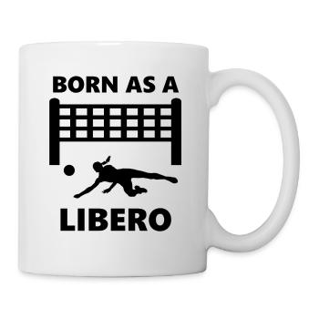 Sport volleyball libero team team - Mug - white - Right