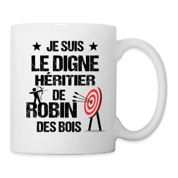 tir à l'arc - archer - Mug blanc - blanc - Droite