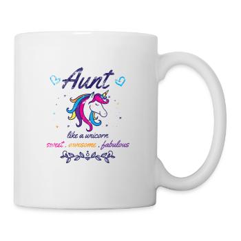 Unicorn Design for Aunts - Mug - white - Right