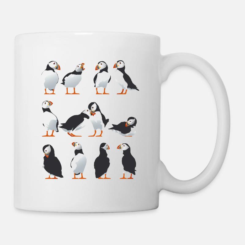 Papageientaucher Freunde - Tasse - Weiß