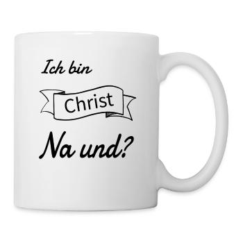 Geschenk für Christen Gläubige Konformation Kirche - Tasse - Weiß - Rechts