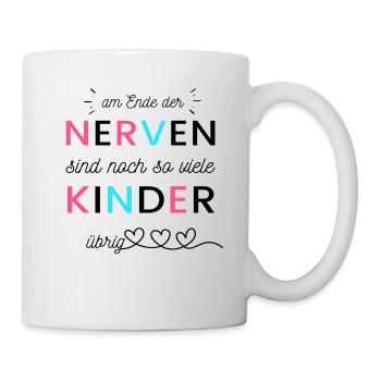Genervte Mama witziges Geschenk Muttertag - Tasse - Weiß - Rechts
