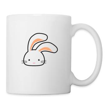 Cute rabbit with long ears - Mug - white - Right