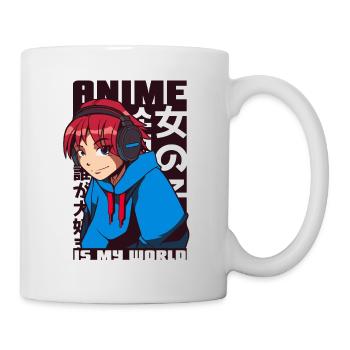 Anime Manga Japan meine Welt - Tasse - Weiß - Rechts