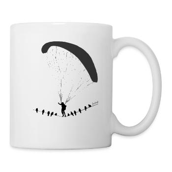 Parapente oiseau oiseau parapente - Mug blanc - blanc - Droite