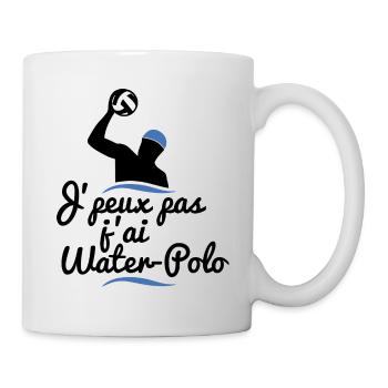 J'peux pas j'ai water-polo - Mug blanc - blanc - Droite