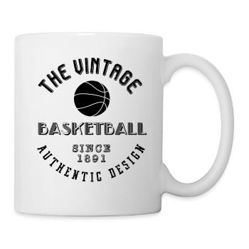 vintage basket basketball - Mug blanc - blanc - Droite