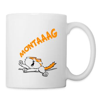 Montag - Tasse - Weiß - Rechts