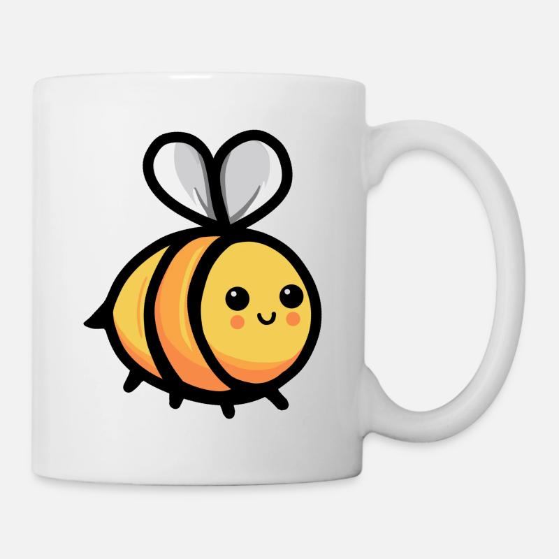 Süße Sommer Biene - Tasse - Weiß