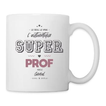 L authentique super prof - Mug blanc - blanc - Droite