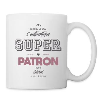 L authentique super patron - Mug blanc - blanc - Droite