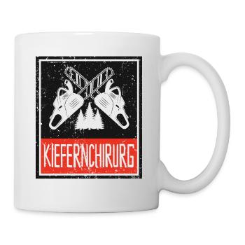 Lumberjack Kiefernchirurg Kettensäge - Tasse - Weiß - Rechts