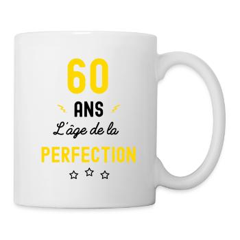 60 ans age perfection humour - Mug blanc - blanc - Droite