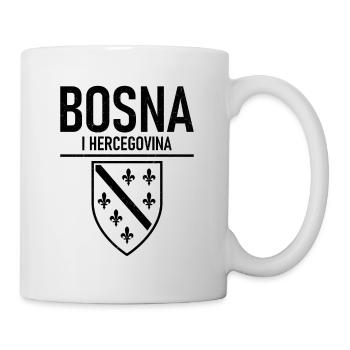 Bosna I Hercegovina Heimat Wappen - Tasse - Weiß - Rechts