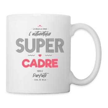 L authentique super cadre - Mug blanc - blanc - Droite