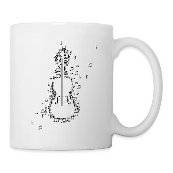 Violin Violin Violins Musical notes - Mug - white - Right