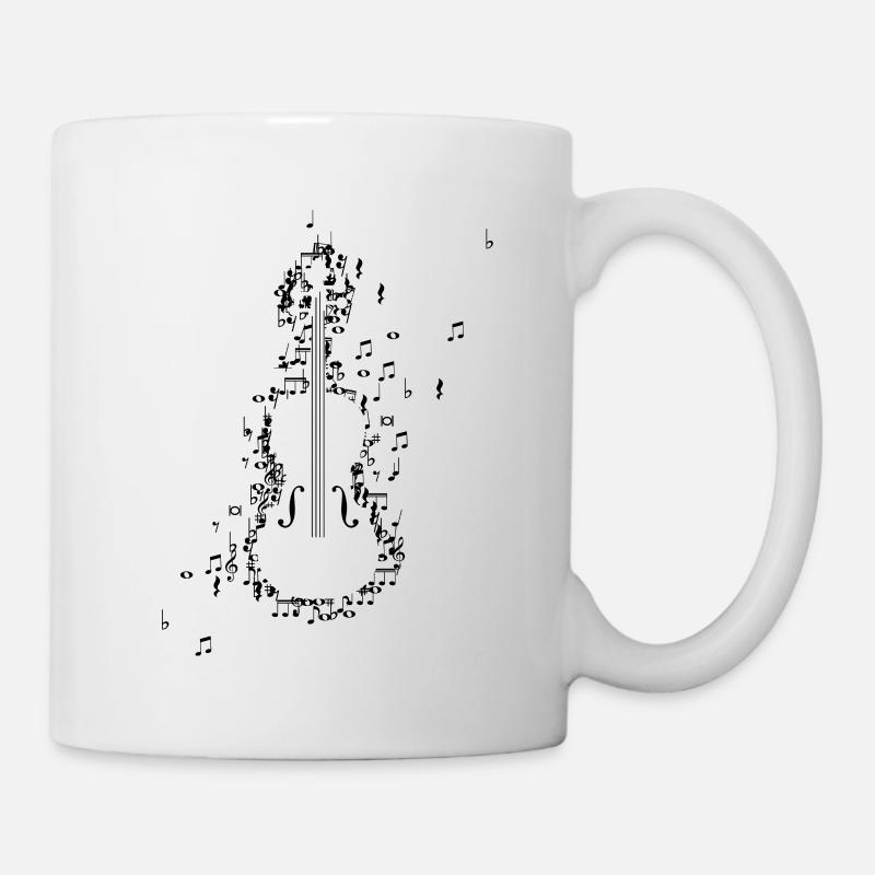Violin Violin Violins Musical notes - Mug - white