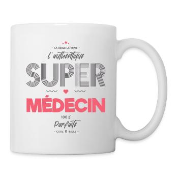 L authentique super médecin - Mug blanc - blanc - Droite