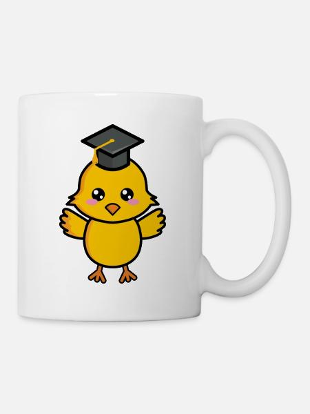 Küken Schulabschluss Schule Studium - Tasse - Weiß