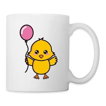 Chick Cute Birthday Balloon - Mug - white - Right