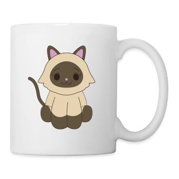 Siamkatze - Tasse - Weiß - Rechts