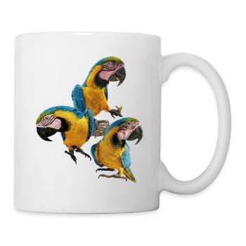 The blue and yellow macaw - Mug - white - Right