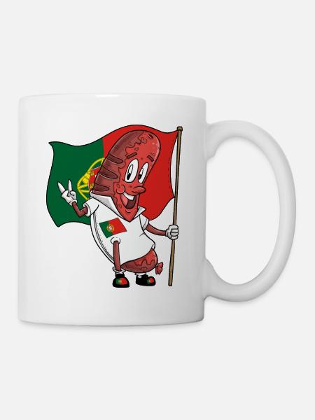 Bratwurst de porc portugais - Mug blanc - blanc