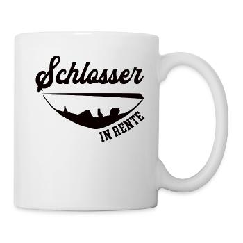 Schlosser Rente Ruhestand Metallbauer Rentner - Tasse - Weiß - Rechts