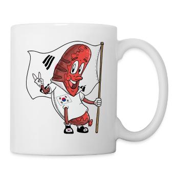 Porc sud-coréen Bratwurst - Mug blanc - blanc - Droite