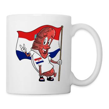 Bratwurst de porc croate - Mug blanc - blanc - Droite
