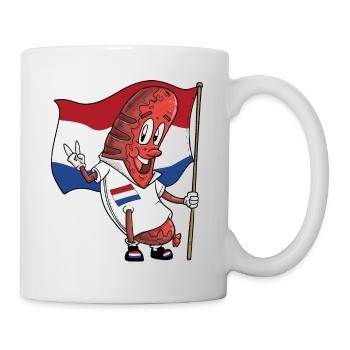 Saucisse Bratwurst de porc hollandaise - Mug blanc - blanc - Droite