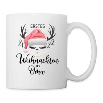 Akpaka Oma Erstes Weihnachten - Tasse - Weiß - Rechts