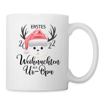 Alpaka Ur Opa Erstes Weihnachten - Tasse - Weiß - Rechts
