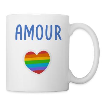 T-shirt Amour Gay - Mug blanc - blanc - Droite