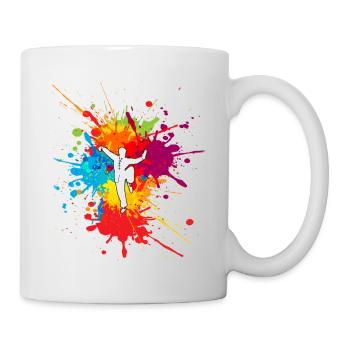 Kampfkunst Malerei - Tasse - Weiß - Rechts