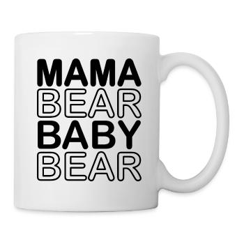 Mama Bear Baby Bear - Tasse - Weiß - Rechts