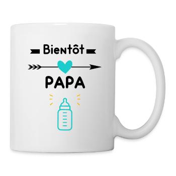annonce grossesse papa père Bientôt papa - Mug blanc - blanc - Droite