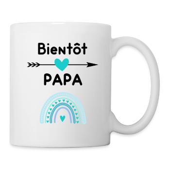 Bientôt papa cadeau annonce grossesse papa - Mug blanc - blanc - Droite