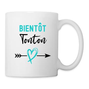 Bientôt tonton cadeau annonce grossesse tonton - Mug blanc - blanc - Droite