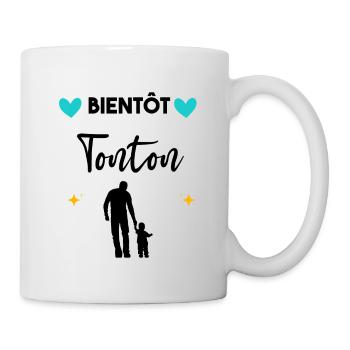 cadeau annonce grossesse tonton Bientôt tonton - Mug blanc - blanc - Droite