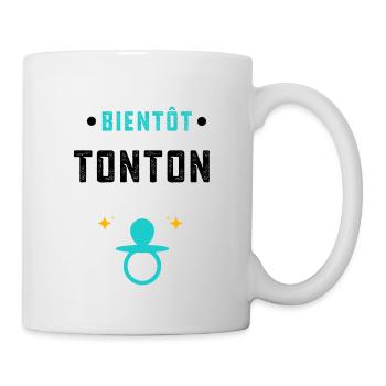 annonce grossesse cadeau Bientôt tonton - Mug blanc - blanc - Droite