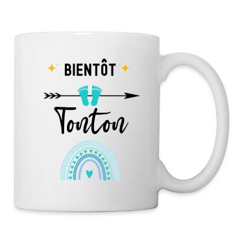 Bientôt tonton cadeau naissance tonton oncle - Mug blanc - blanc - Droite