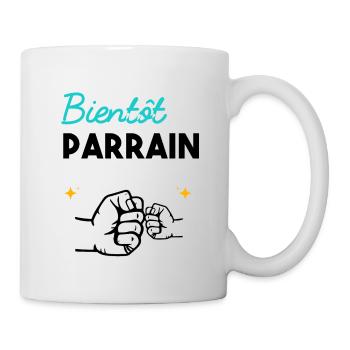 cadeau naissance grossesse Bientôt parrain - Mug blanc - blanc - Droite