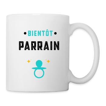 annonce grossesse cadeau Bientôt parrain - Mug blanc - blanc - Droite