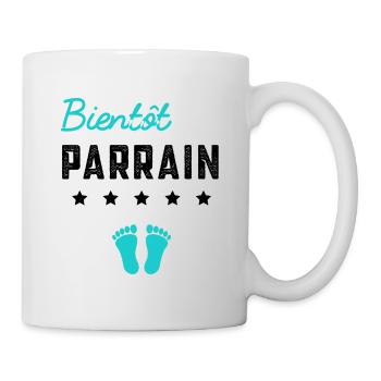 Bientôt parrain cadeau grossesse famille - Mug blanc - blanc - Droite