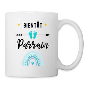 Bientôt parrain cadeau naissance parrain - Mug blanc - blanc - Droite