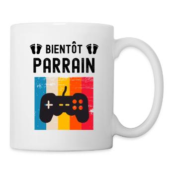 Bientôt parrain gamer gaming annonce grossesse - Mug blanc - blanc - Droite
