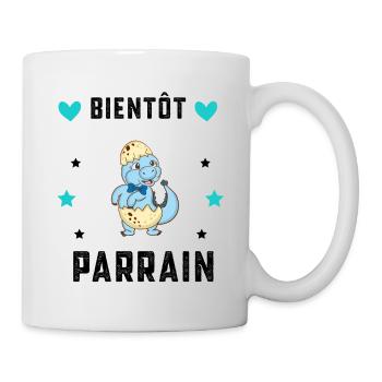 Bientôt parrain dinosaure annonce grossesse - Mug blanc - blanc - Droite