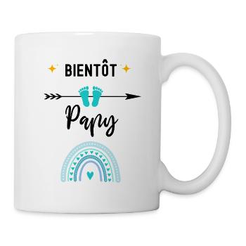Bientôt papy cadeau naissance papy - Mug blanc - blanc - Droite