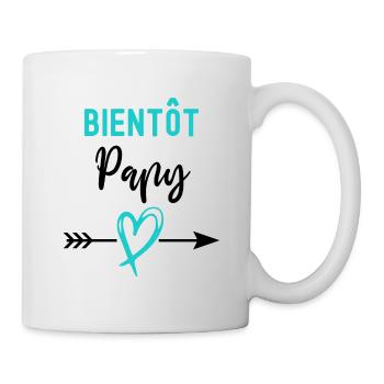 Bientôt papy cadeau annonce grossesse papy - Mug blanc - blanc - Droite